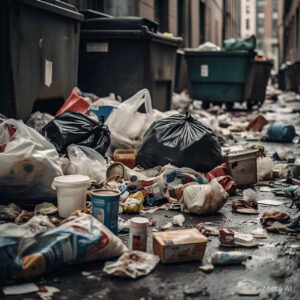 garbage trucks