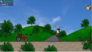 Drive a tractor and get ready for a crazy off-road race